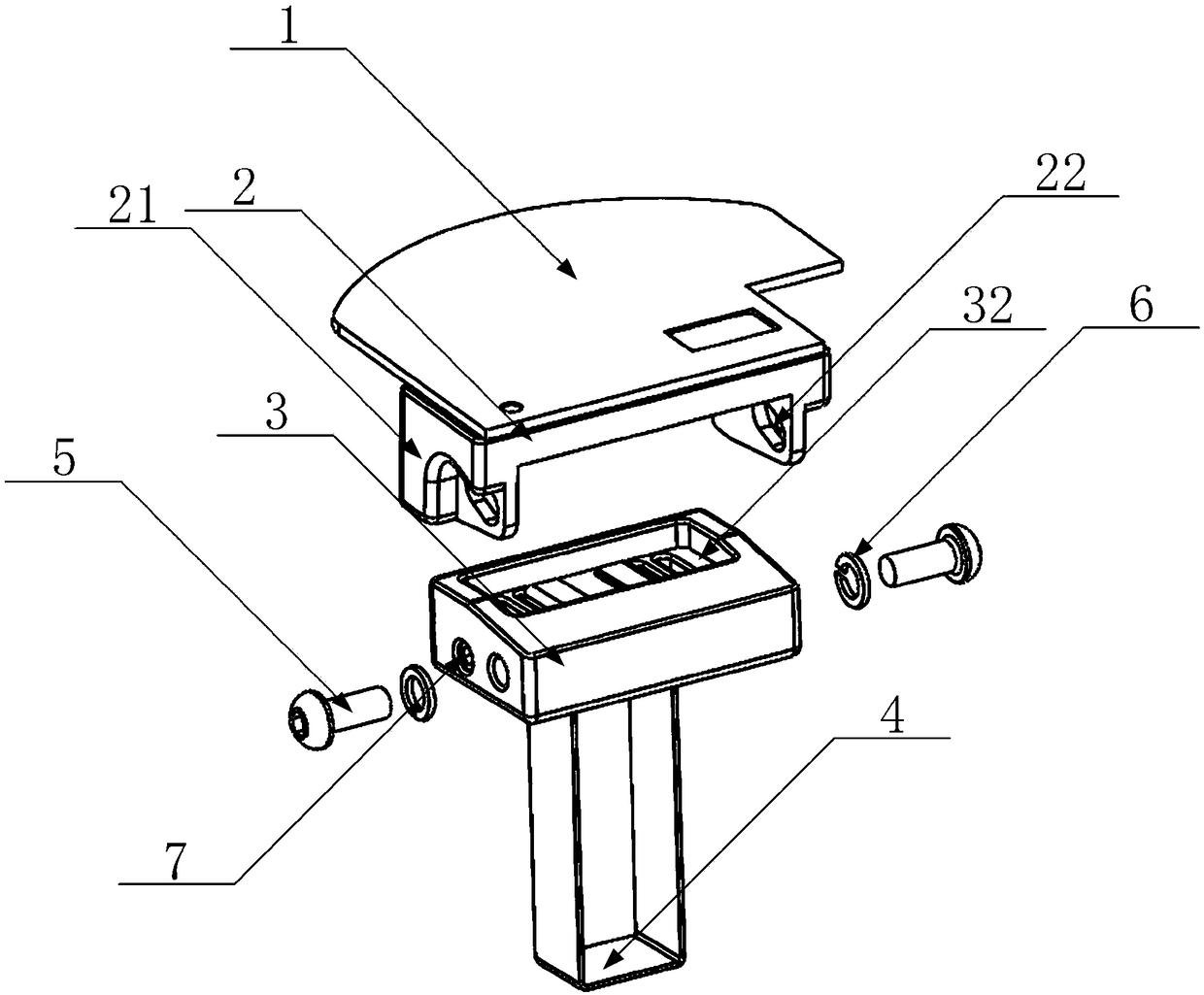 General switch cabinet circuit breaker moving contact temperature-measuring sensor device