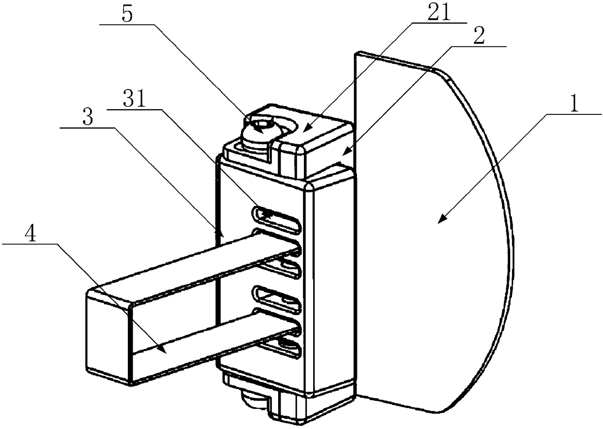 General switch cabinet circuit breaker moving contact temperature-measuring sensor device