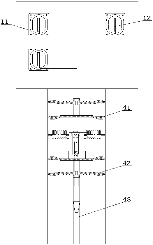 Uninterrupted double-circuit-breaker high-voltage switch cabinet