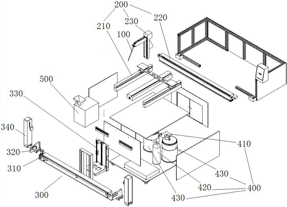 Multi-dimensional frame gluing equipment