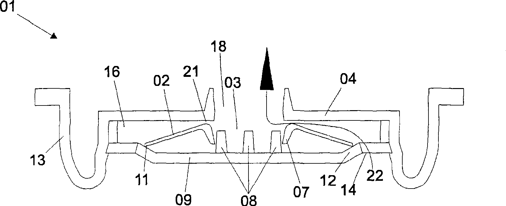 Self-locking valve with valve cap