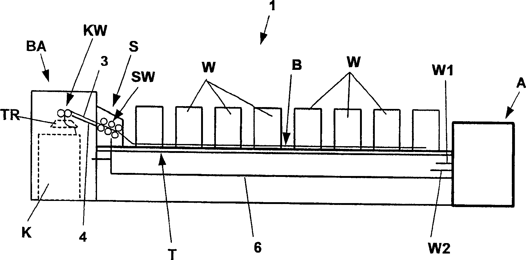 Drive device for combing machine