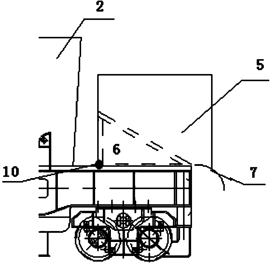 Ladle buggy under converter and application of ladle buggy