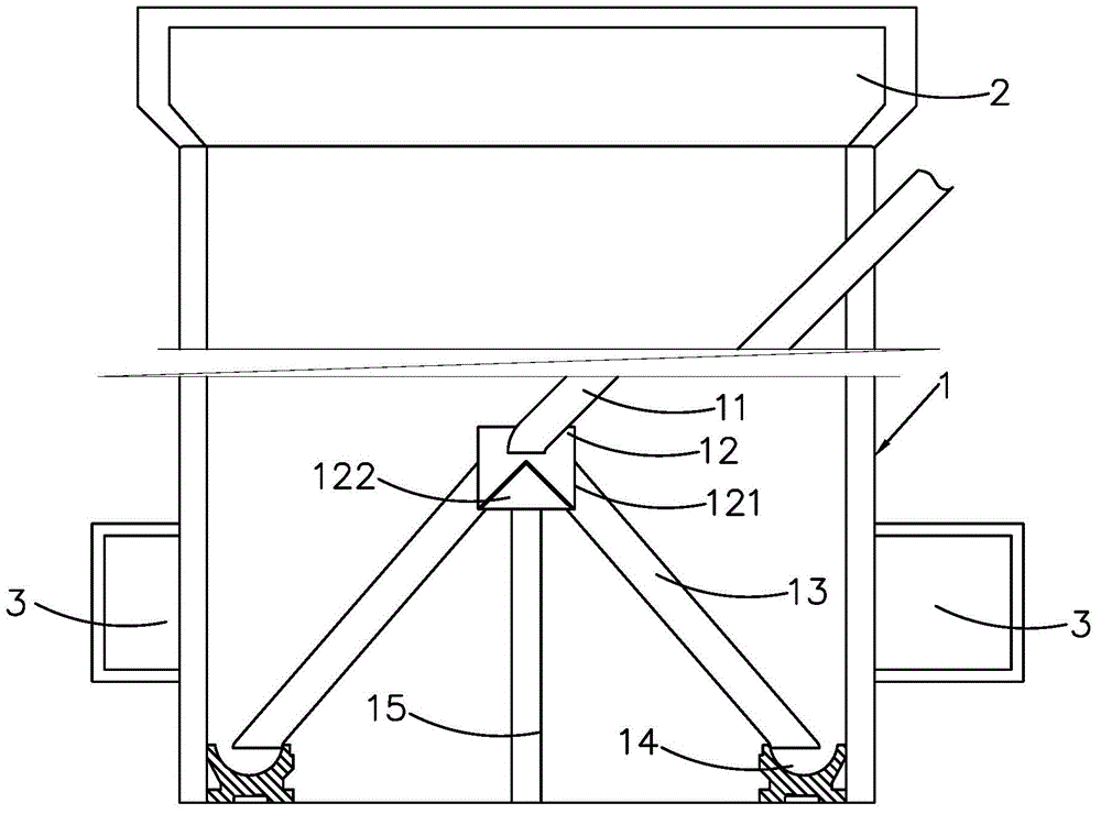 Material grinding bin suitable for roller cutting attritor