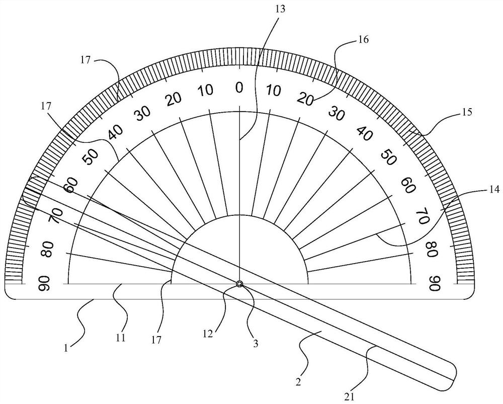 Aortic Arch Tangent Angle Measuring Ruler and Measuring Method