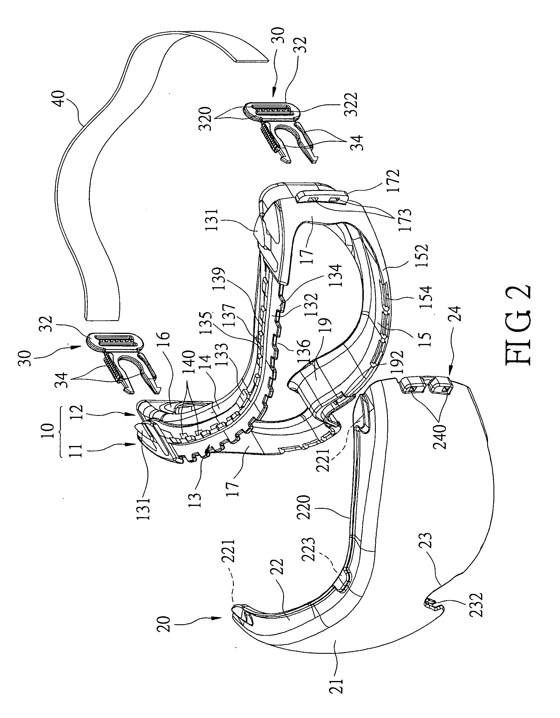 Goggles structure