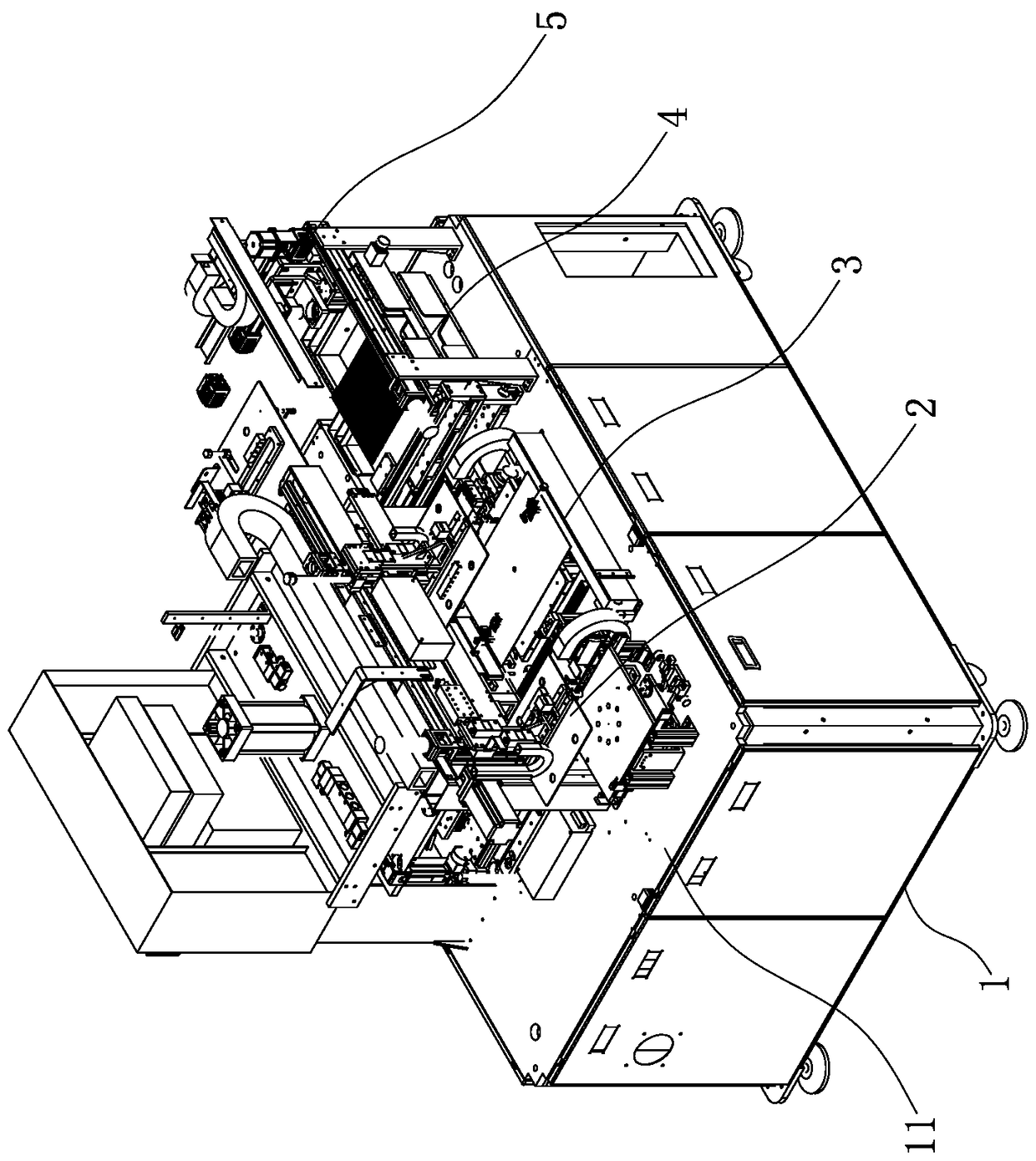 Automatic supplying machine integrated and matched with electric testing machine equipment