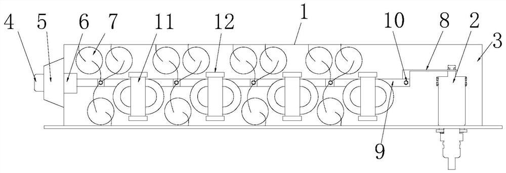 Single-phase power supply filter with novel structure