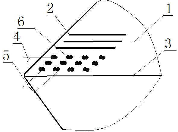 Tool provided with cutting chip flow guiding capillaries and functions and machining method of tool