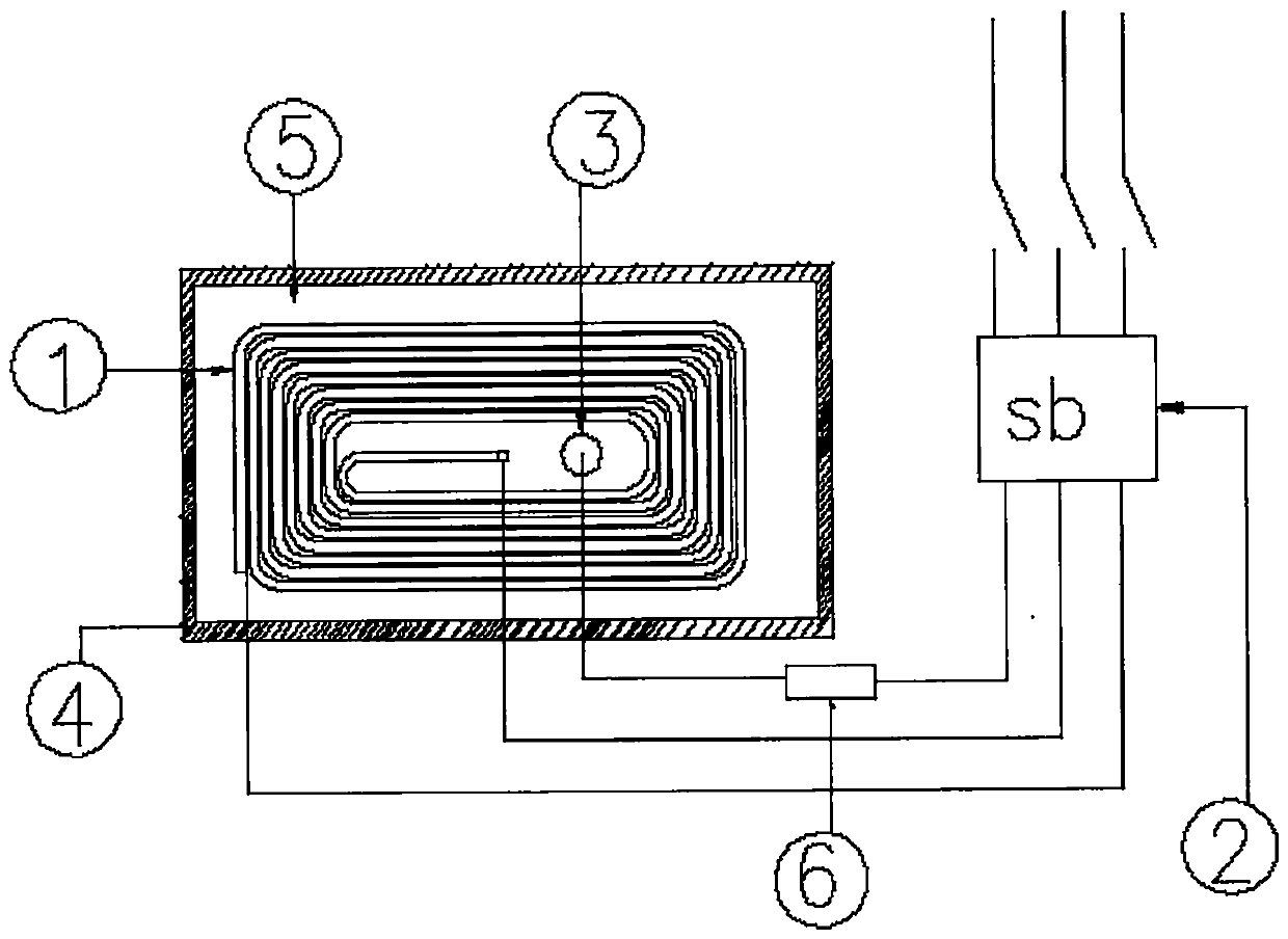 Heating device used for pipe orifice preheating