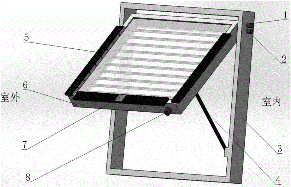 Multifunctional shutter-type solar heat collecting system