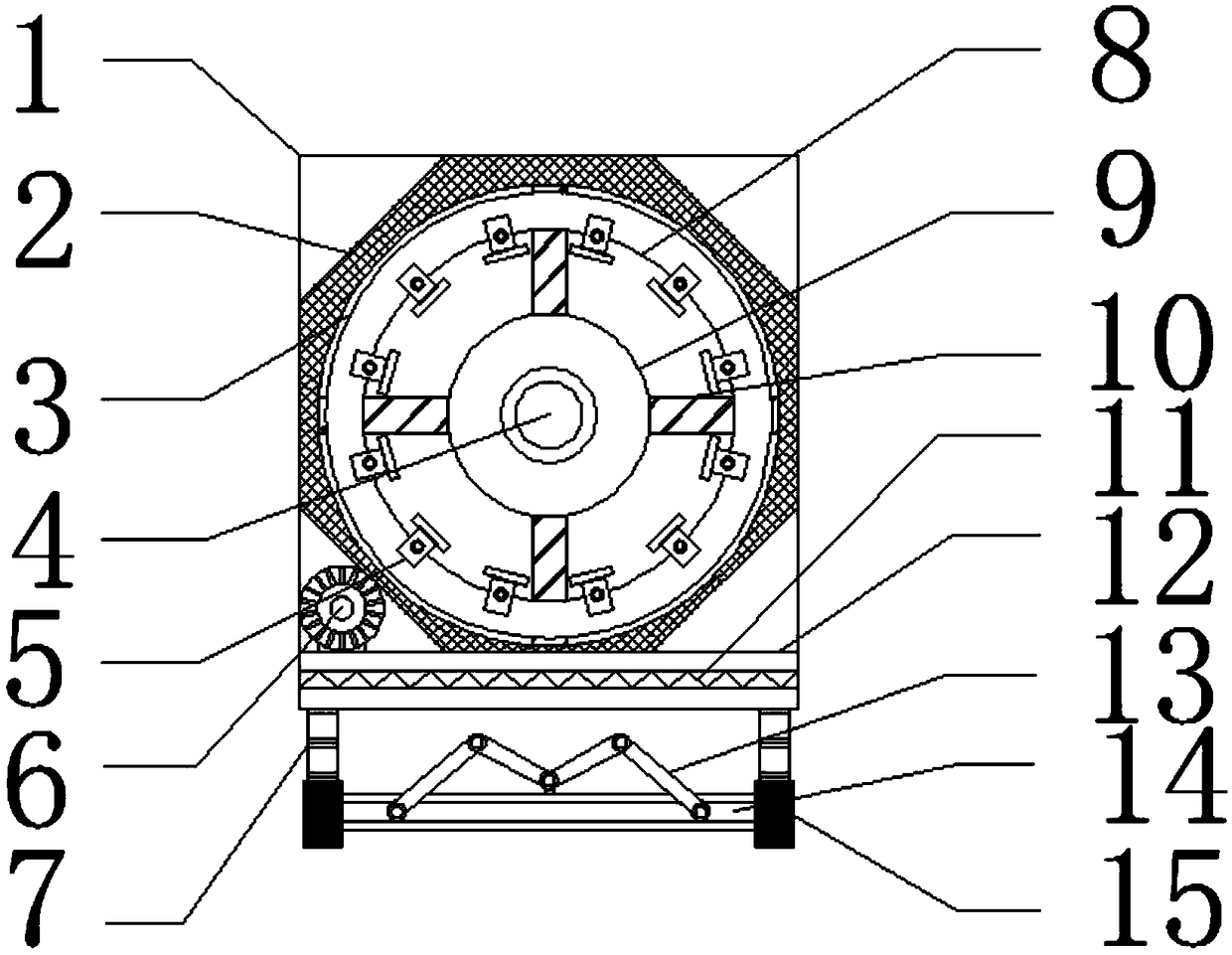 Main bar feeding mechanism of steel bar framework seam welder