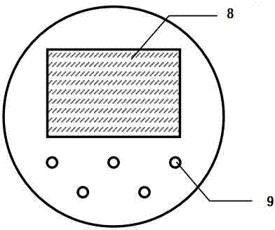 Length or angle measuring device and circuit structure thereof