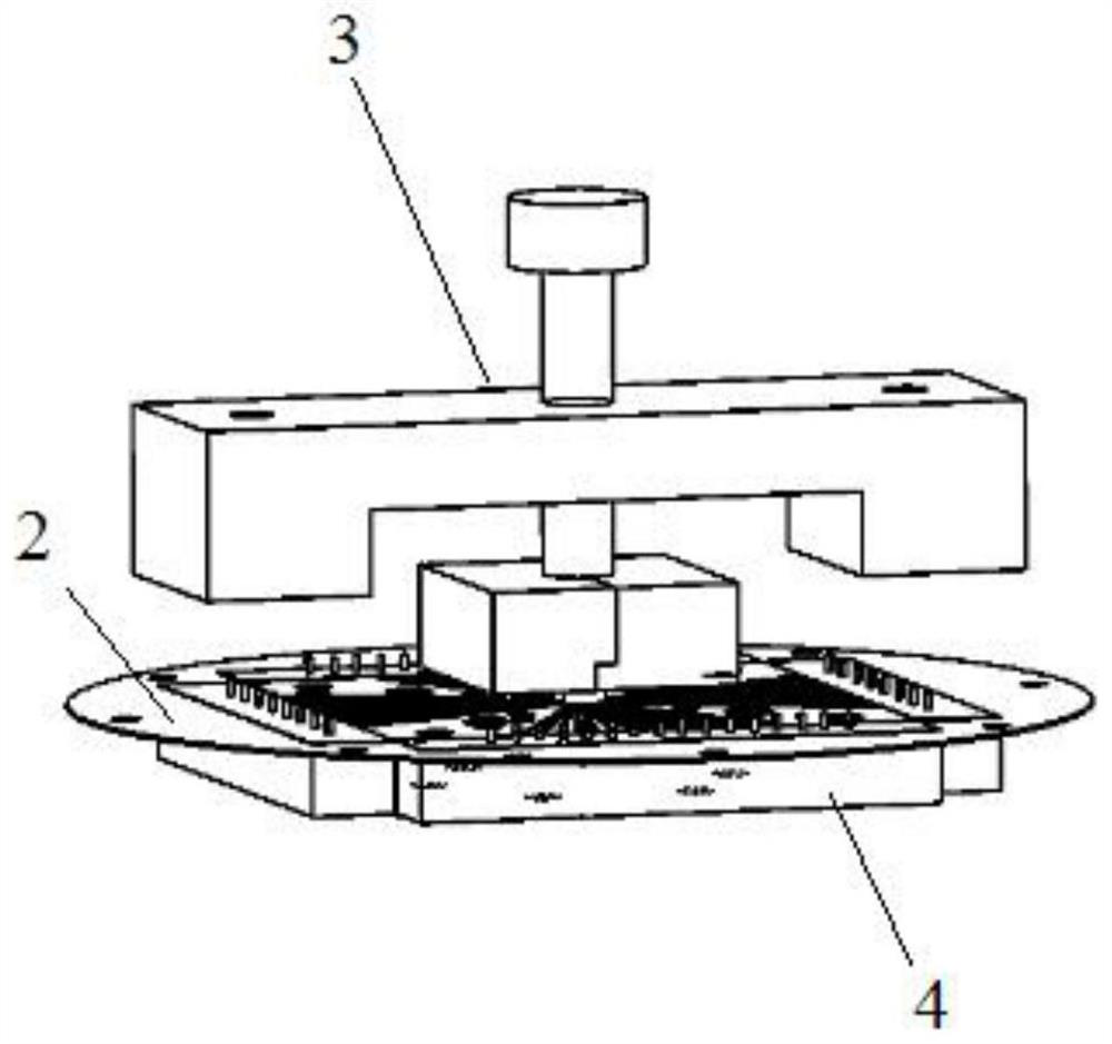 Low-temperature test structure of multi-channel high-frequency chip