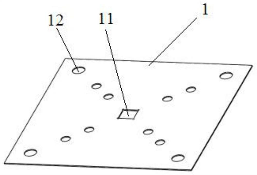 Low-temperature test structure of multi-channel high-frequency chip