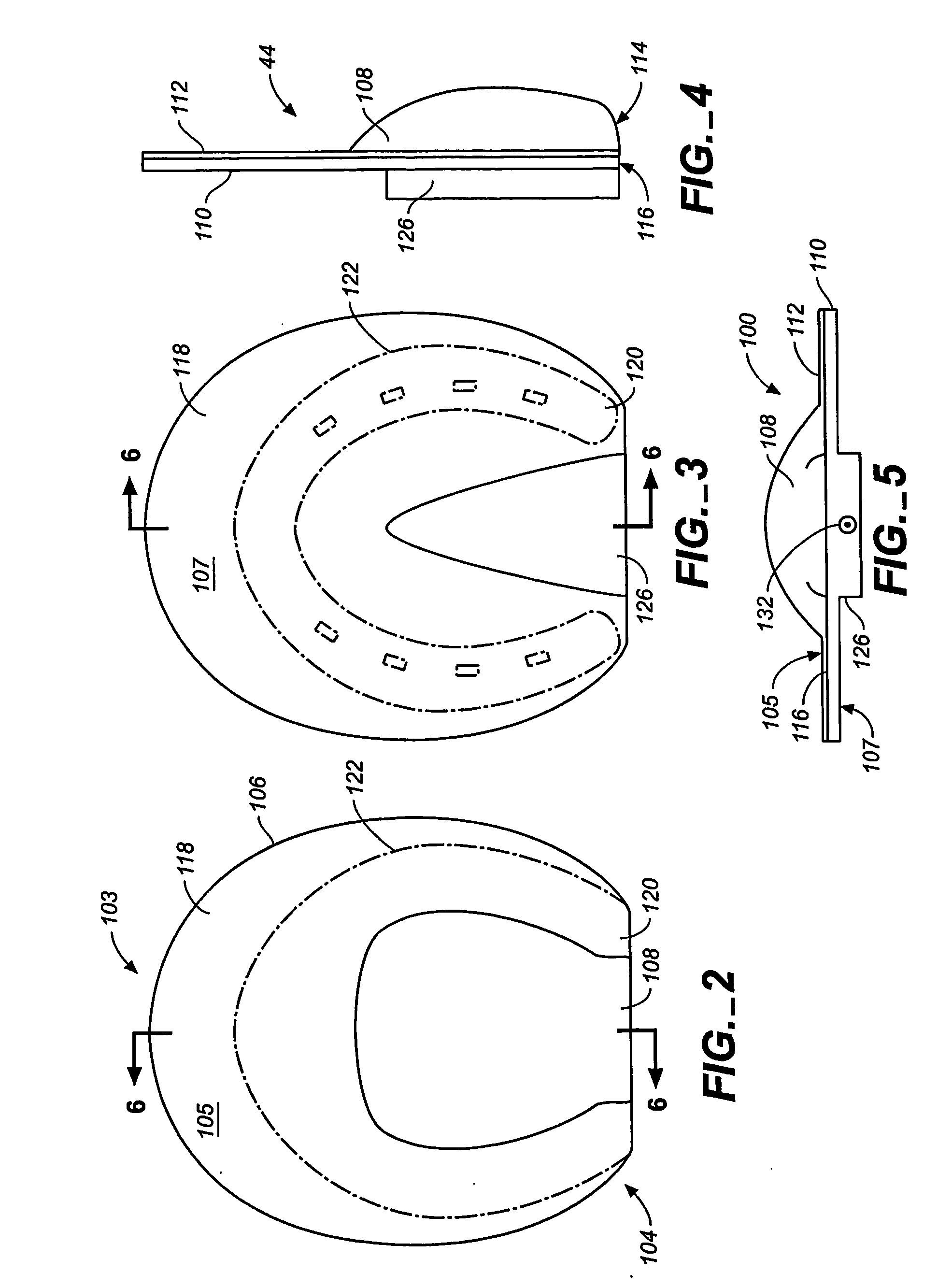 Inflatable horseshoe support pad