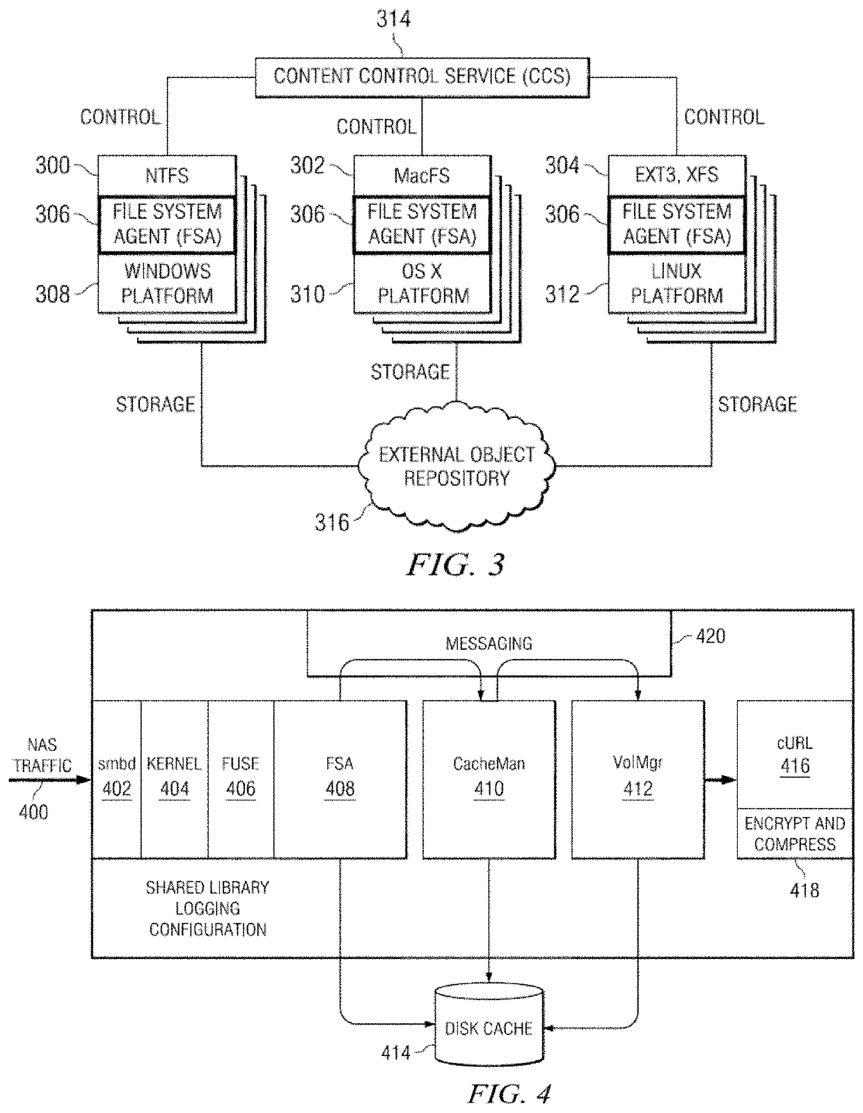 Cloud-native global file system with data exporter