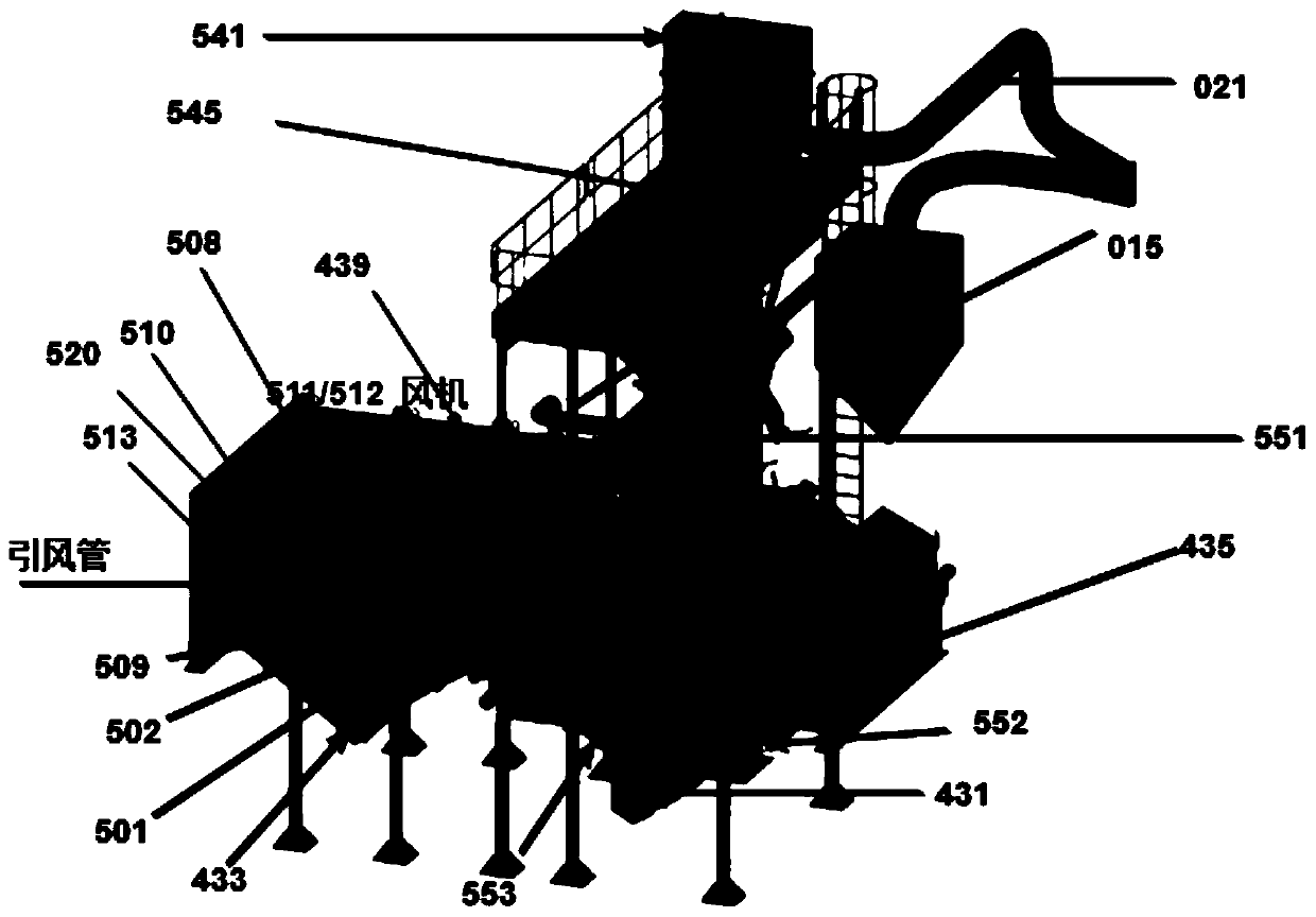 Control method of manual interface discharge of shot blasting machine