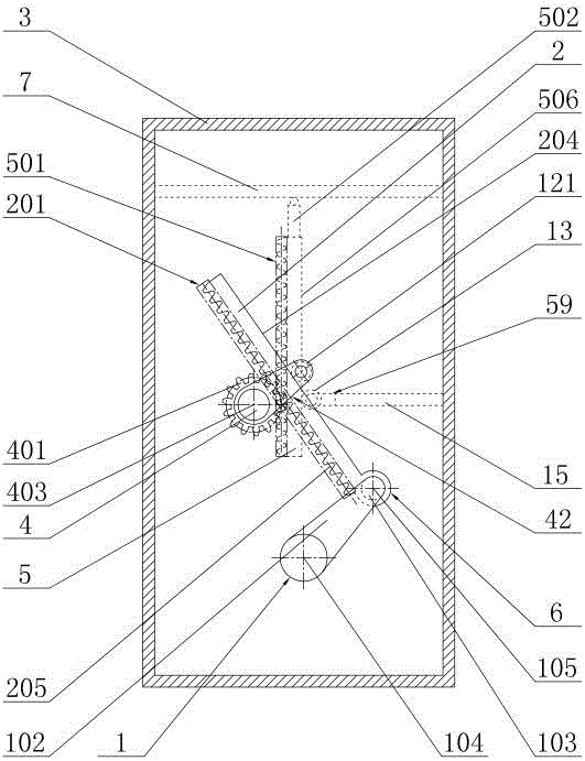 Gear-rack-crankshaft linkage engine conversion mechanism