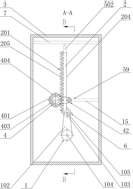 Gear-rack-crankshaft linkage engine conversion mechanism