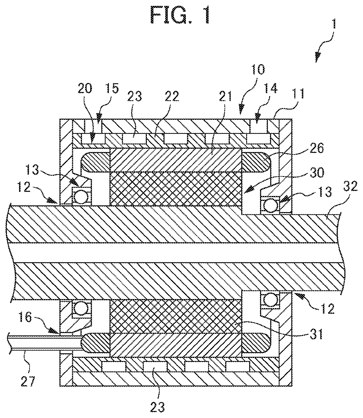 Rotary electric machine with a stator have a frame and a core with having their material mixed at joint