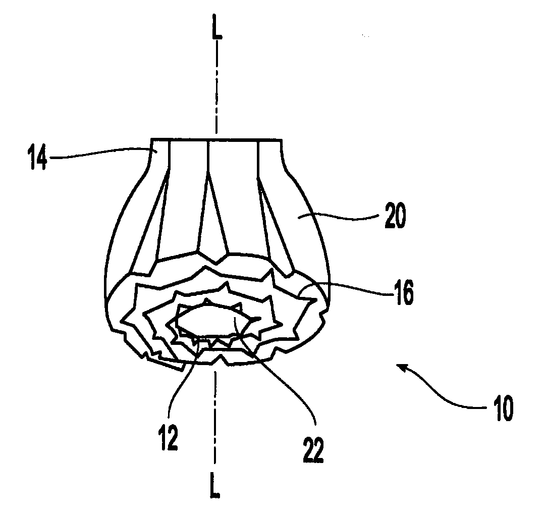 Water Disposable Head Comprising Plural Water Disposable Materials