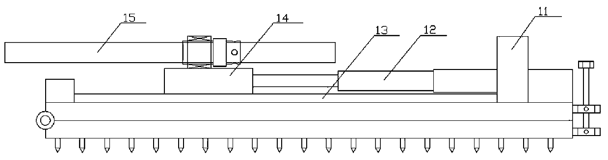 Device for digging wire conduit under road