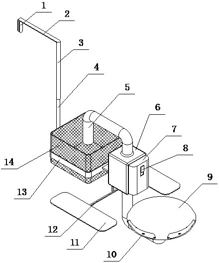 Circulating floating foam remover for hotpot restaurant