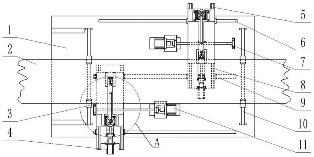 Full-automatic PCB punching equipment based on machine vision and punching method