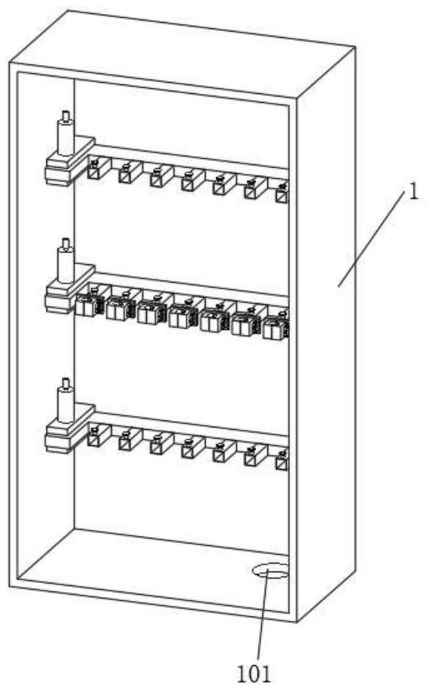 Optical fiber arrangement device for computer