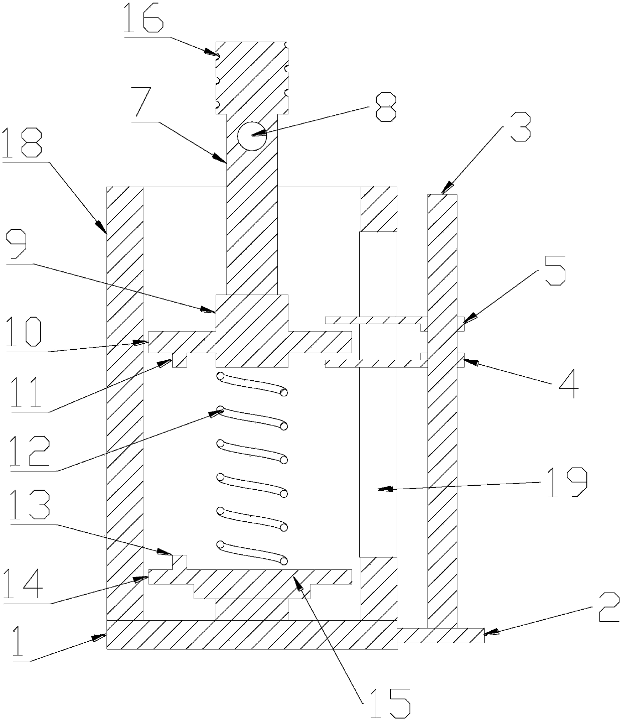 Damping spring testing device