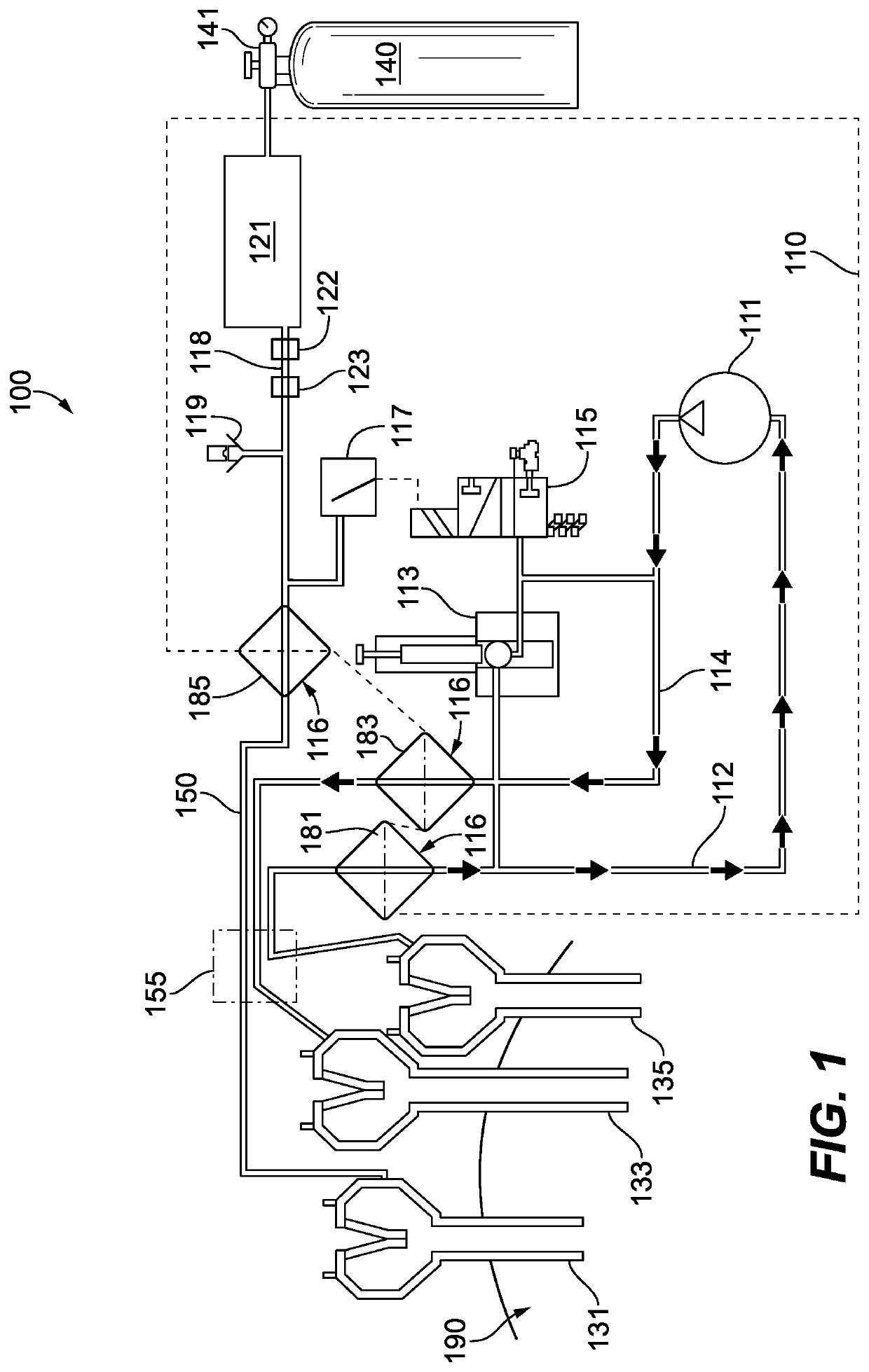 Smoke evacuation system for continuously removing gas from a body cavity