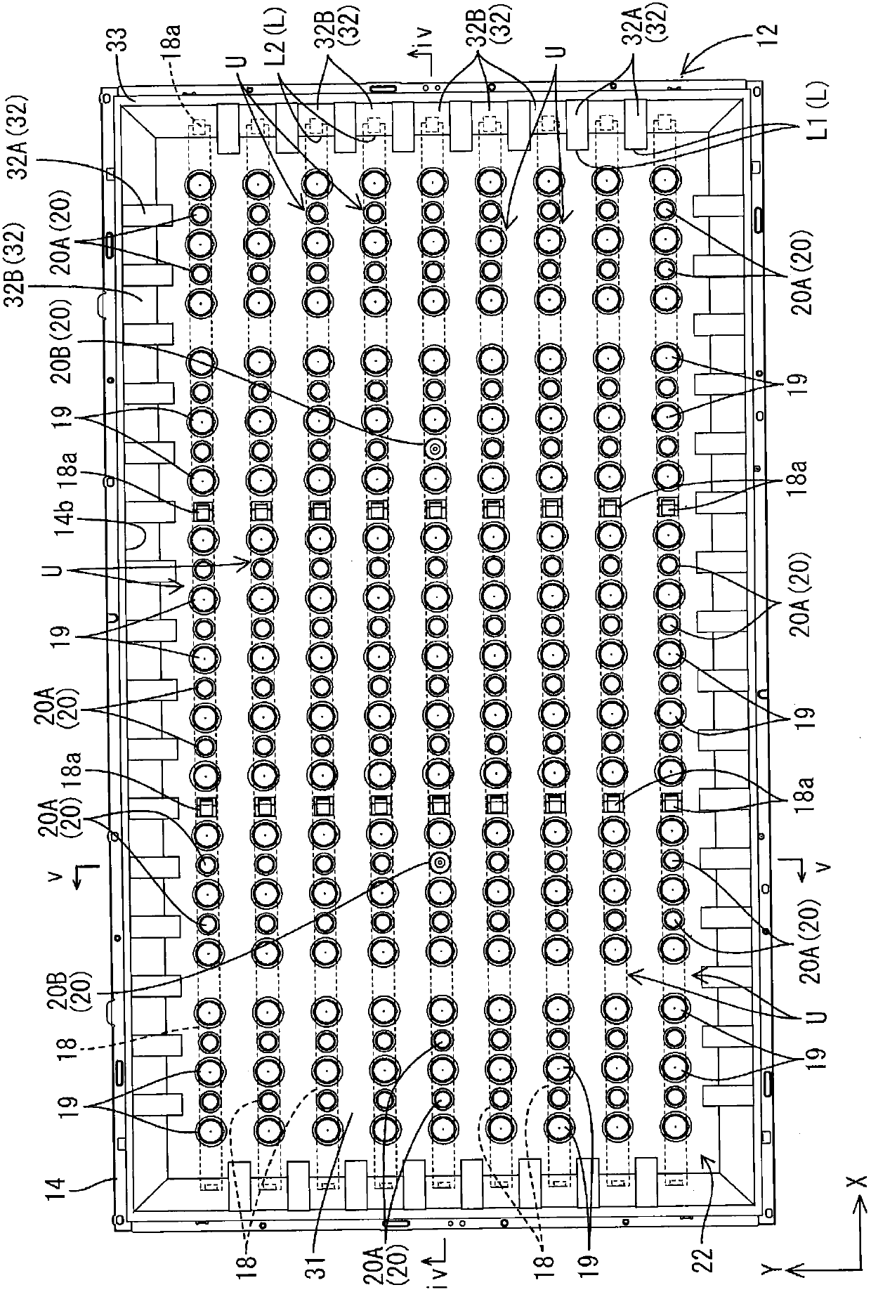 Illumination device, display device, and television receiver