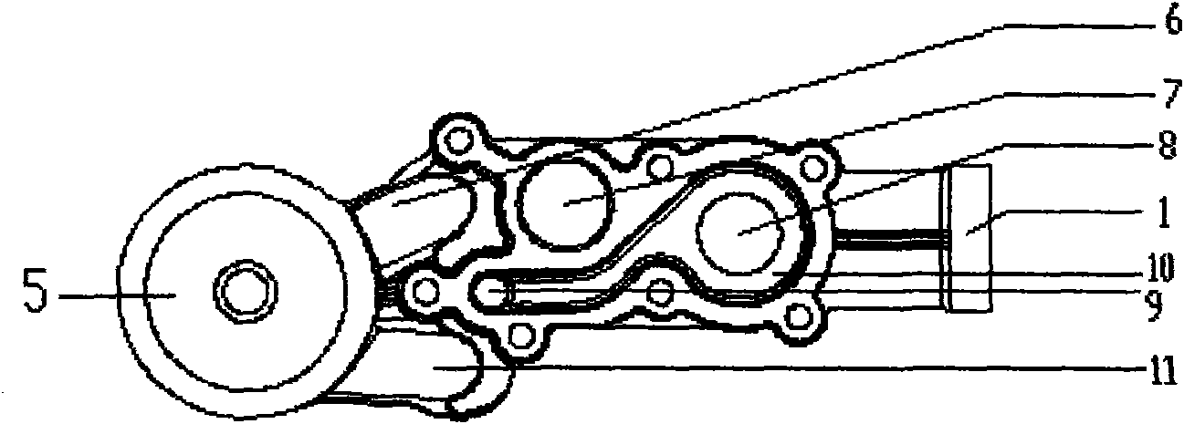 Integrated module of automobile engine thermostat seat and engine oil filter seat