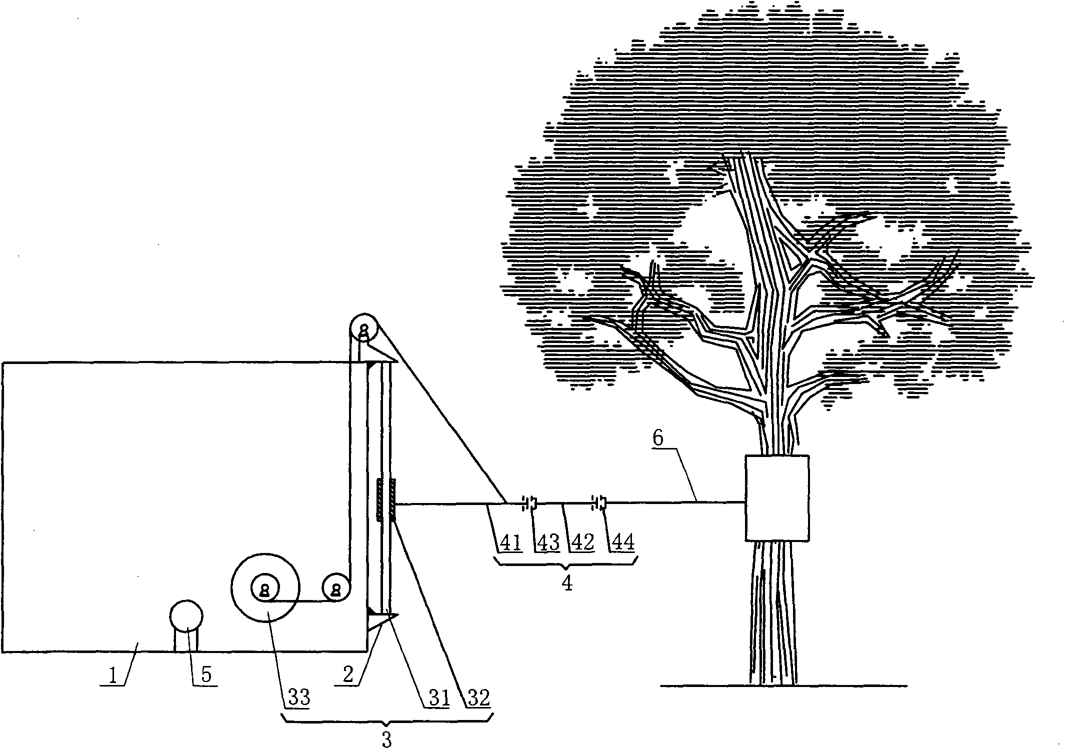 Fruit picking machine