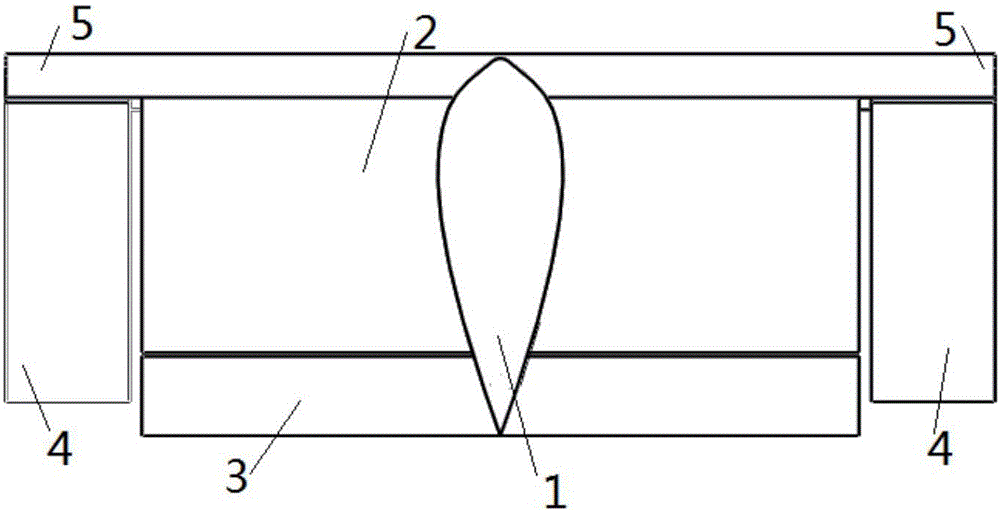 T-shaped hydrovane and auxiliary wing plate composite roll-stabilization device