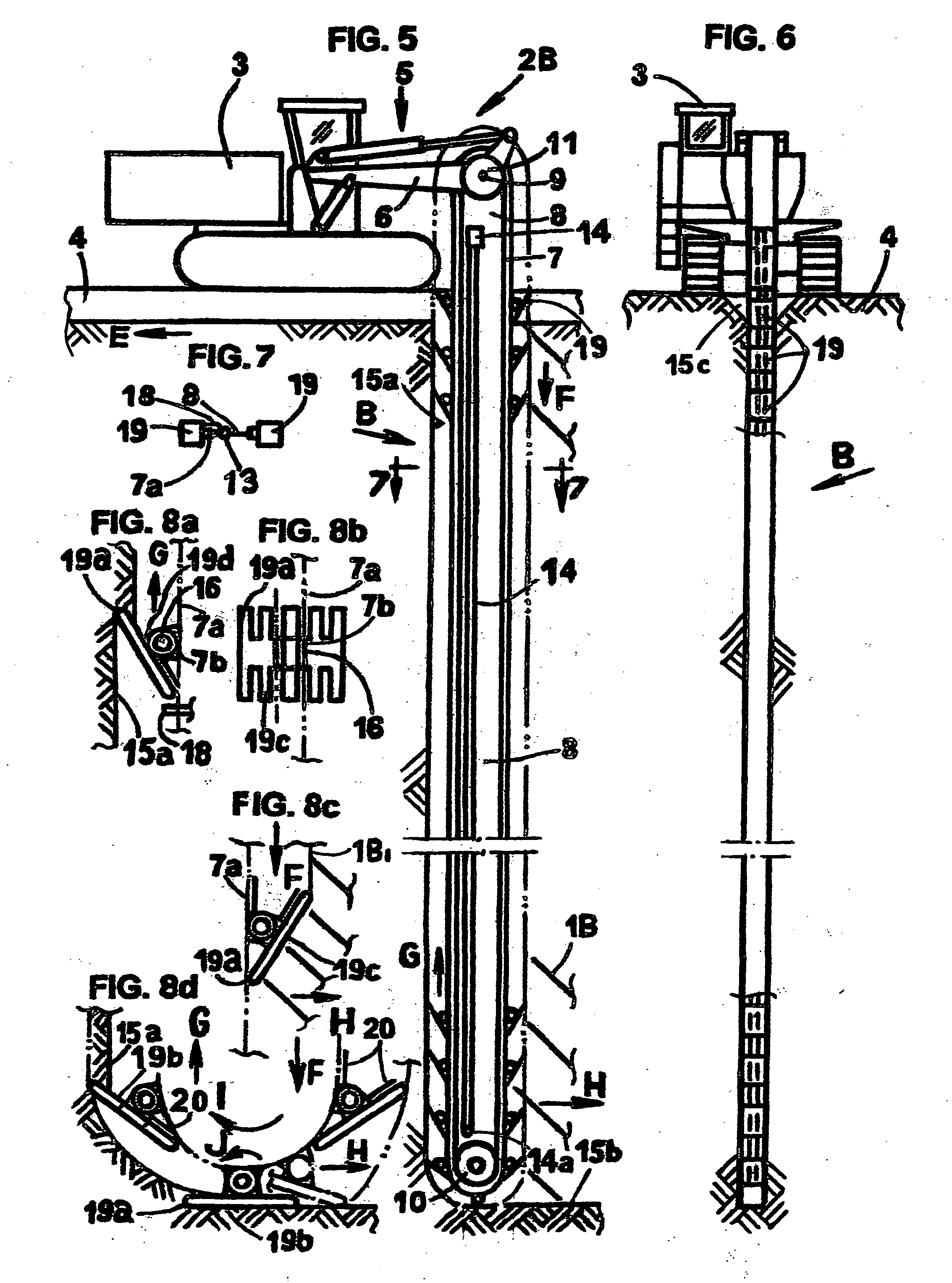 Excavator and a method for constructing an underground continuous wall