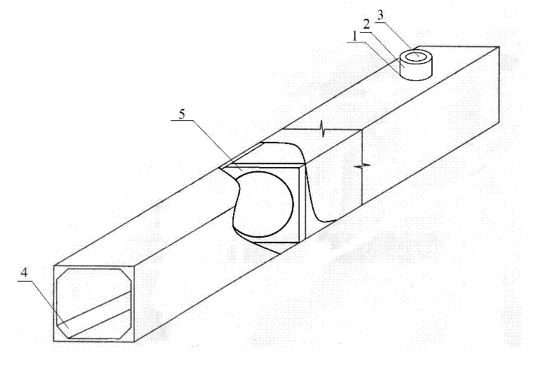 Production method for smoke extraction tube in kitchen