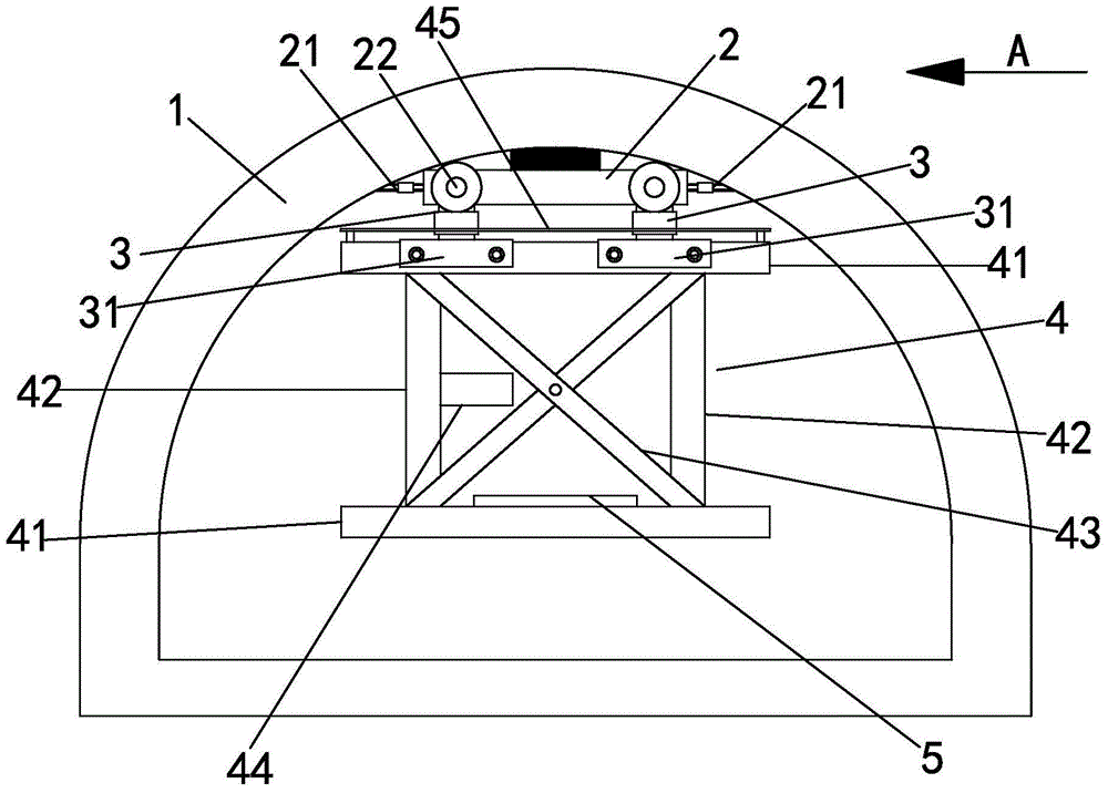 Rack for tunnel excavation and adit construction method applying rack