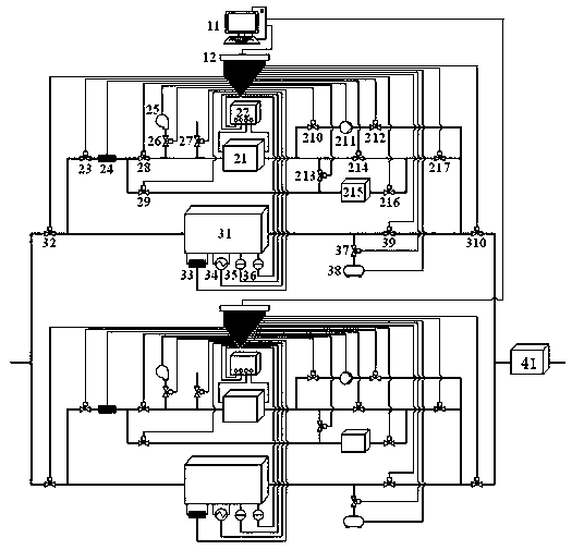 Device and method for adsorption synergizing low temperature plasma to catalyze and treat waste gas