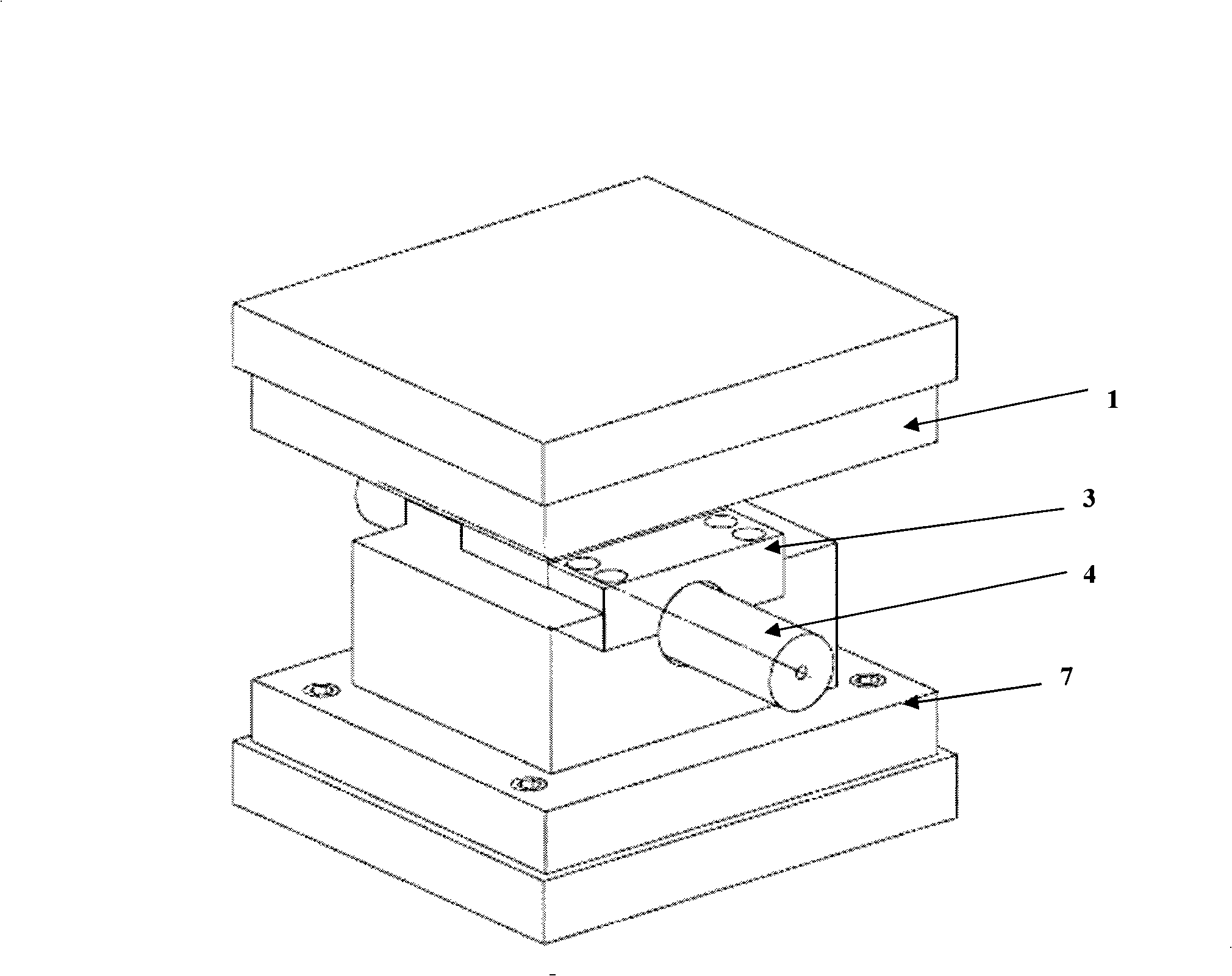 Pipes shaping limit curve test device for hydraulic bulging process