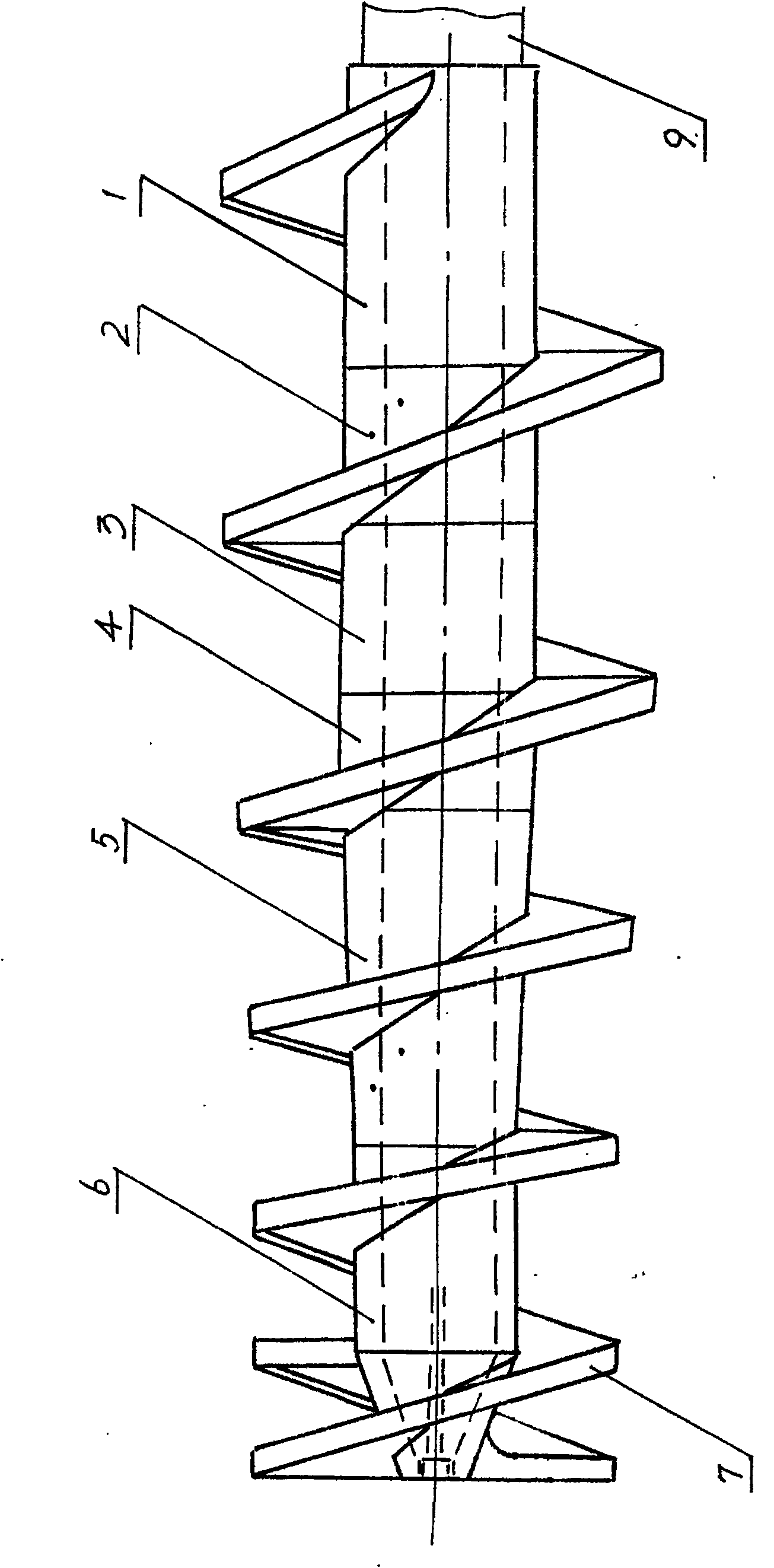 Diameter-variable pitch-variable hard-plastic extruding rimer group of building material machine extruder