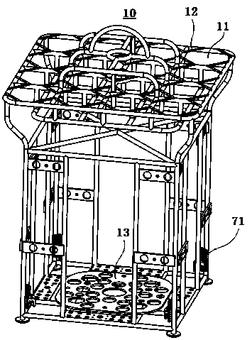 An in-situ measuring device for mechanical characteristics of seafloor sediments, which is applicable to the whole sea depth