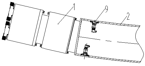 Device and method for testing curved pipe-roofing machine