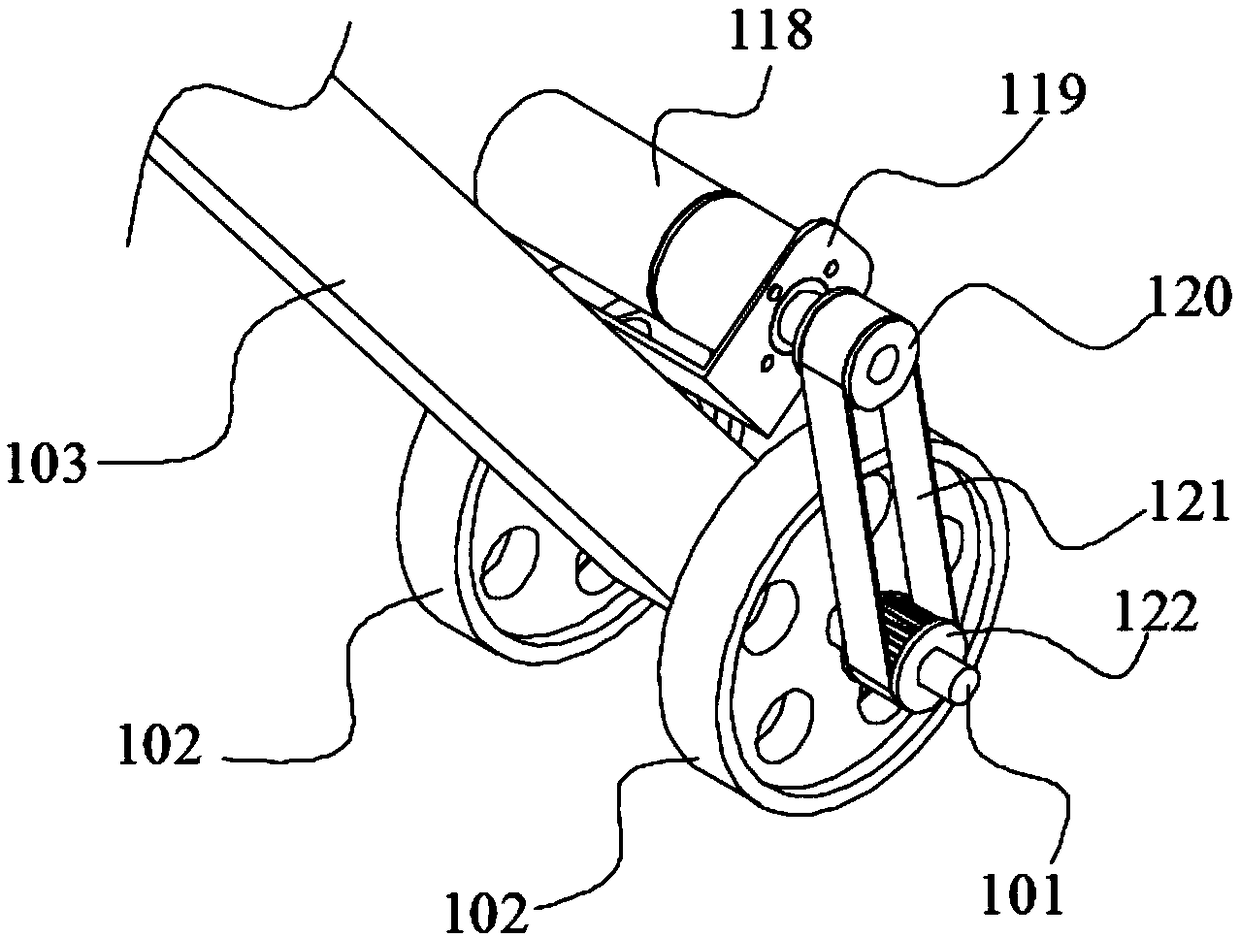 Crab-like type obstacle avoidance crane