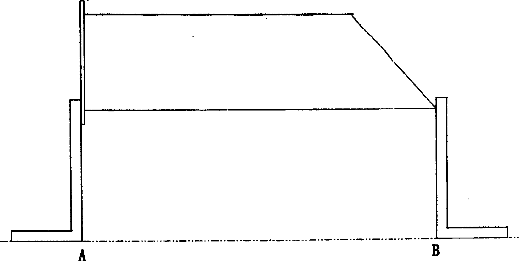 Large tubular structure piece platform scribing method