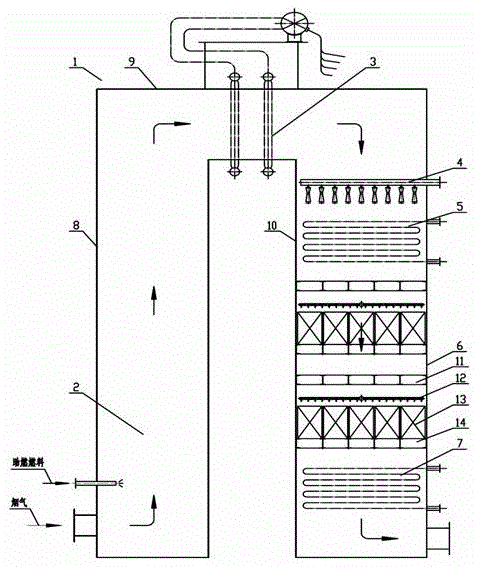 A co boiler with denitrification function