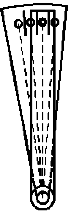 A detection device for the number of PE pipe layers of a reel type sprinkler irrigation machine