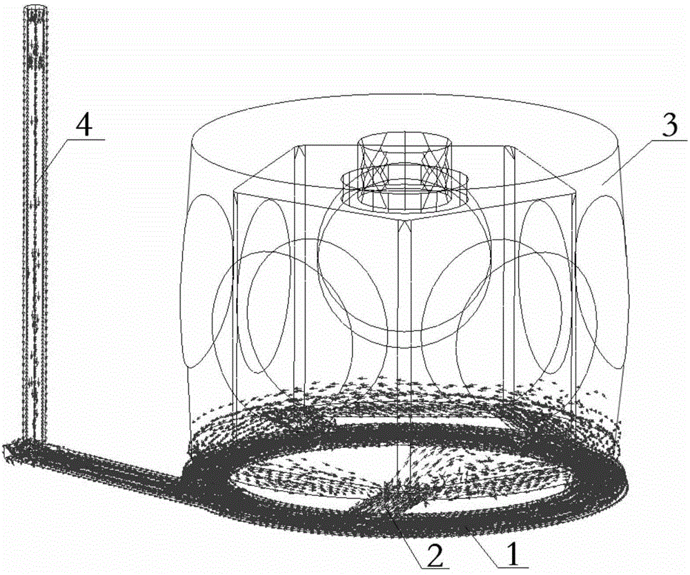 Casting process and casting mould of large propeller hub body