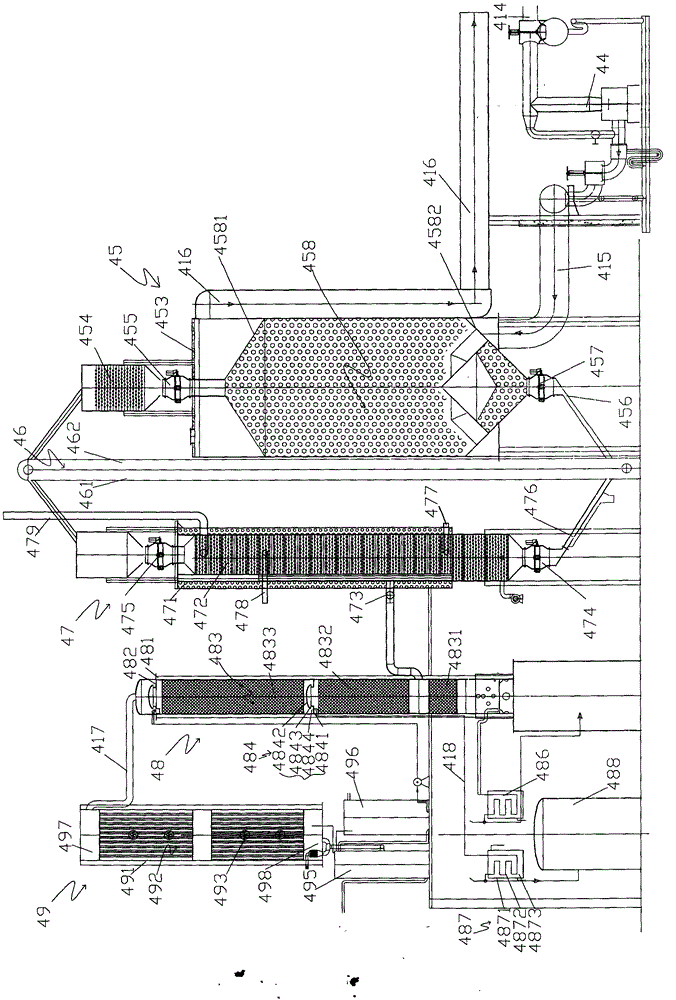 Export condensation and recovery purification method for coke oven raw gas of coal gangue pyrolysis gasification